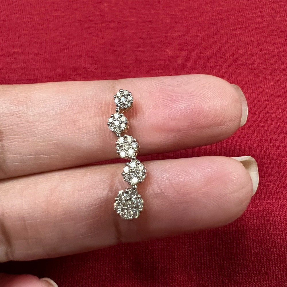 10kt Gold Diamonds Pendant only